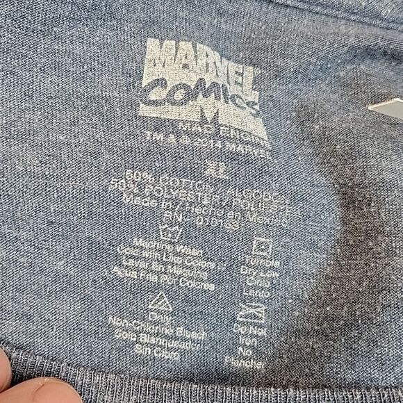 Marvel Comics Trust Me Im A Super Hero T-Shirt Size XL  Blue Retro Graphic Mens - Picture 4 of 6